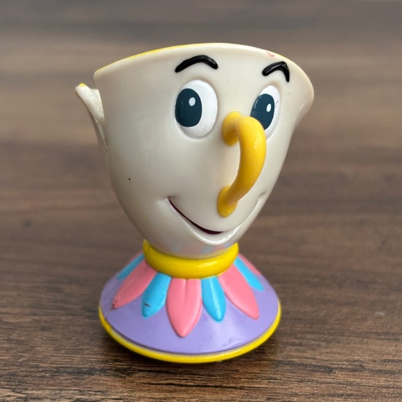 Disney Beauty And The Beast CHIP Tea Cup Burger King PULL BACK Figure Toy Wheels - Picture 1 of 7